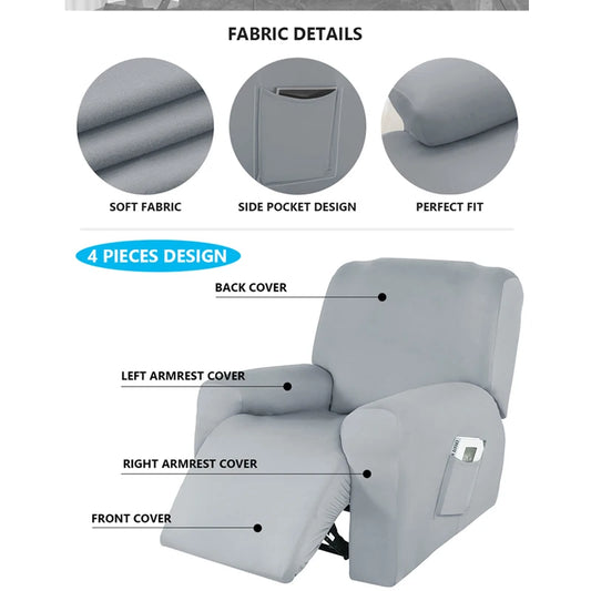 2023Summer Recliner Sofa Cover Stretch Reclining Chairs Cover for Living Room Lazy Boy Relax Armchair Cover Slipcover Protection