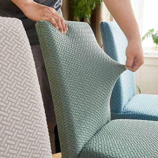 Polar Fleece Chair Cover Stretch Universal Size Cheap Chair Seat Covers With Back For Wedding Dining Room Chairs For Kitchen 1PC
