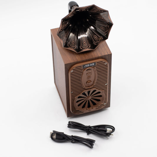 Retro Tall Gramophone Speaker (Extra Loud) - Bluetooth - 8 watt