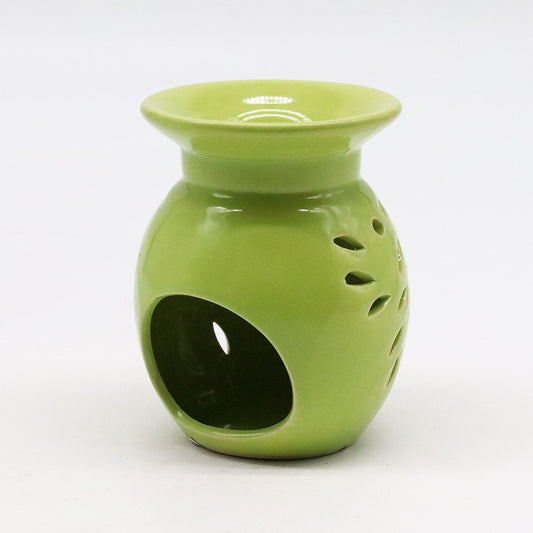 Floral Oil Burner - Lime