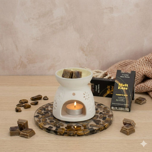 MeltEaze Wax Melts 50g - Tigereye Strength - Vanilla Sandalwood