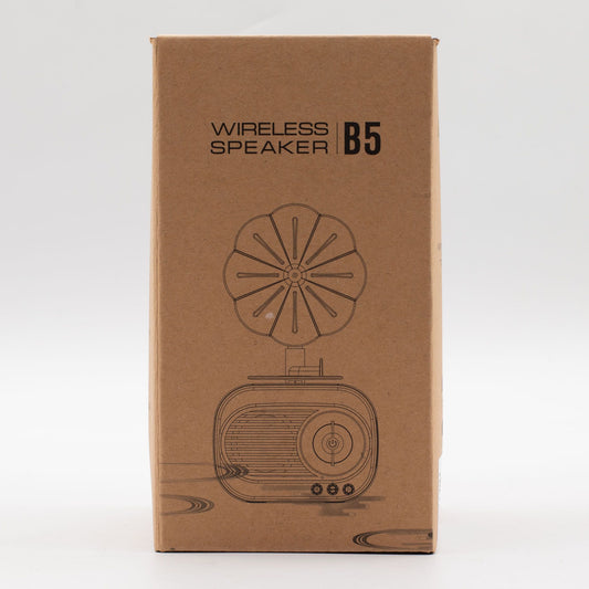 Retro Mini Gramophone Speaker - Bluetooth & FM Radio - 5 watt x 1