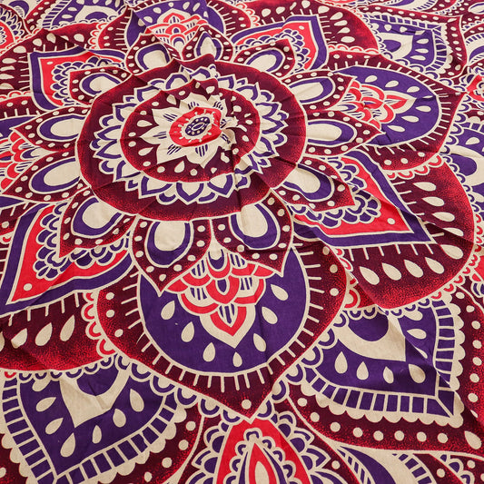 Large Mandala Roundy Art (180cm) - Pink & Purple