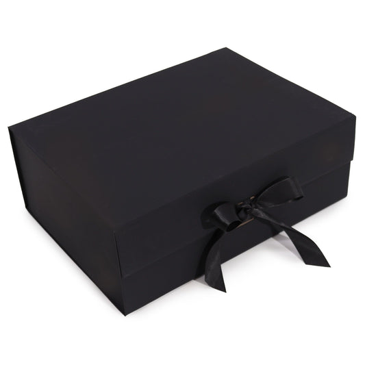 Flat Pack Gift Box - Extra Large (33x25x12cm) - Black