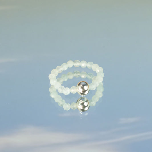 Nymph Spirit Gemstone Ring Set - Sea Sunset