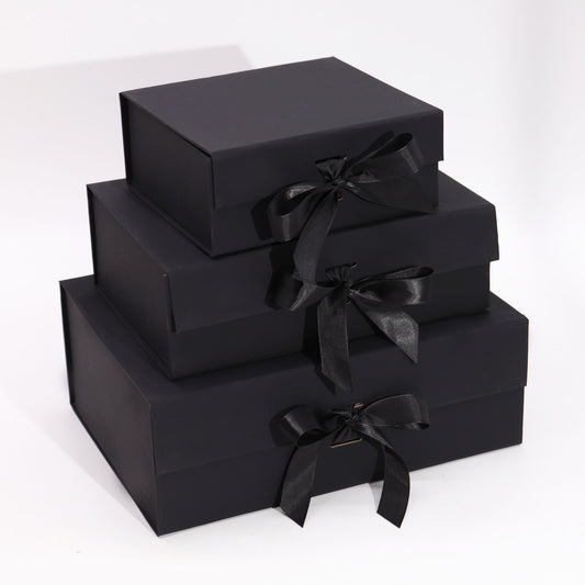 Flat Pack Gift Box - Extra Large (33x25x12cm) - Black