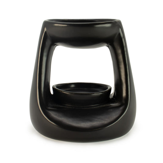 Ceramic Zen Oil Burner - Small Classic - Matt Black