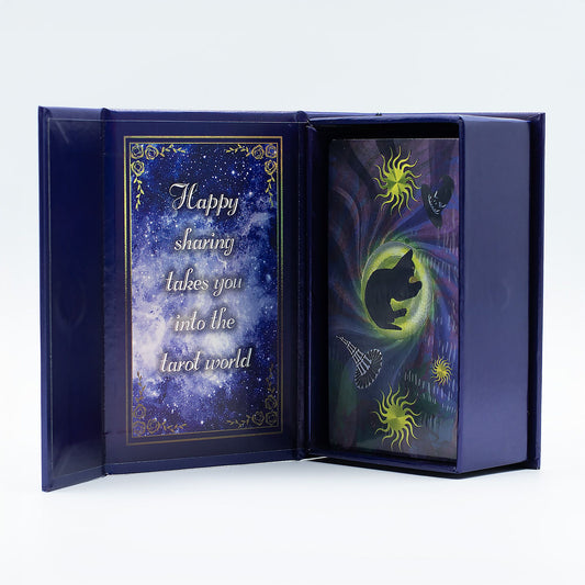 Purple Foil Tarot Card Set - Witch Tarot - with booklet