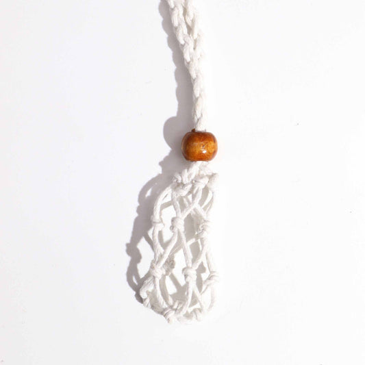 Gemstone Necklace Cord - White