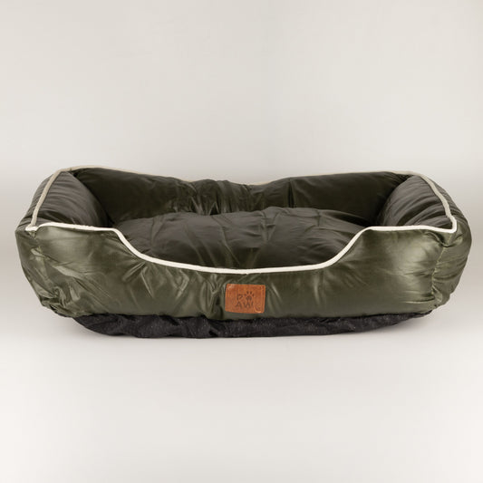 PAW Bed – Small Khaki Green – 60 × 50 × 15cm