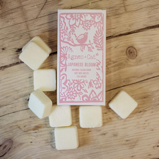 Agnes + Cat Box of 8 Wax Melts - Japanese Bloom