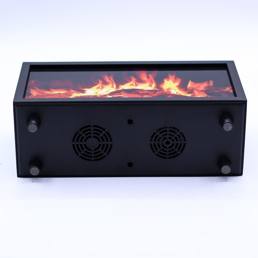 Flame Effect Aroma Diffuser with Birdsound - Black USB - Colour Change