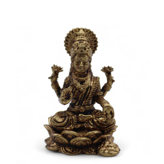 Brass Miniature Gods - Laxmi (11gms) - 30mm