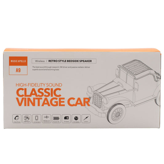 Classic Vintage Car Speaker and Phone Holder - Bluetooth - 5 watt
