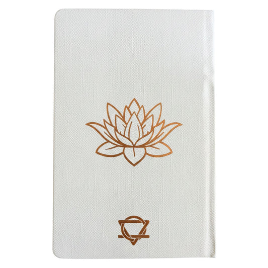 White Wellness Journal - 120 pages - Rose Gold Tree of Life