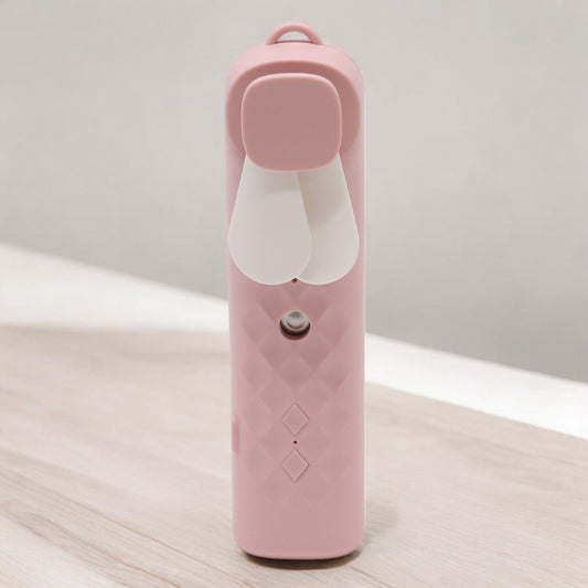 Pink Nano Mist Face Fan & Spray - USB chargable