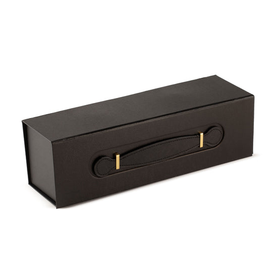 Flat Pack Gift Box - Wine Box Shape (33.5x10x10.5cm) - Black