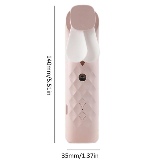 Pink Nano Mist Face Fan & Spray - USB chargable
