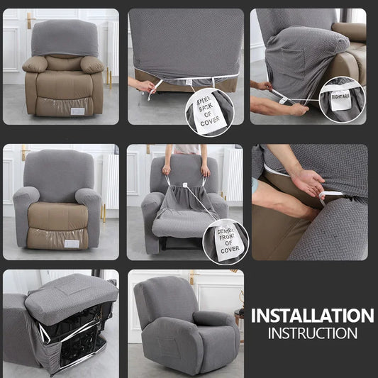 2023Summer Recliner Sofa Cover Stretch Reclining Chairs Cover for Living Room Lazy Boy Relax Armchair Cover Slipcover Protection