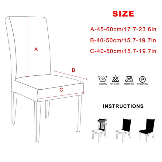 Christmas Chair Covers Santa Printed Elastic Stretch Dining Room Chair Slipcover Kitchen Seat Cover Spandex Home navidad Decor
