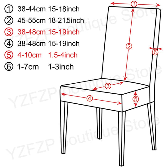 Polar Fleece Chair Cover Stretch Universal Size Cheap Chair Seat Covers With Back For Wedding Dining Room Chairs For Kitchen 1PC