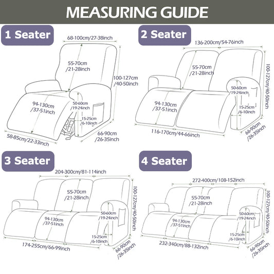 2023Summer Recliner Sofa Cover Stretch Reclining Chairs Cover for Living Room Lazy Boy Relax Armchair Cover Slipcover Protection