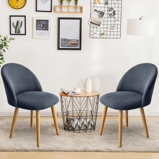 1/2/4/6 Pcs Duckbill Chair Cover Polar Fleece Armchair Covers New Style Elastic Scandinavian Chairs Cover For Kitchen Hotel Home