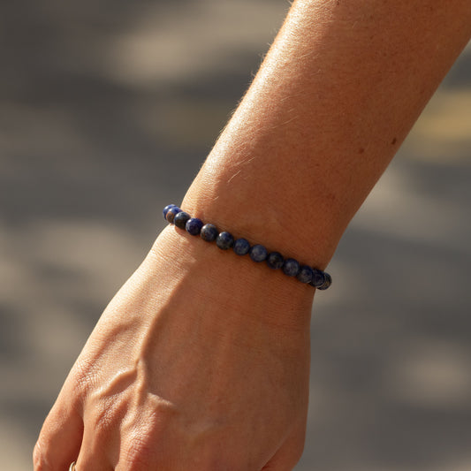 Petite Power Bracelet (17cmx6mm) - Sodalite