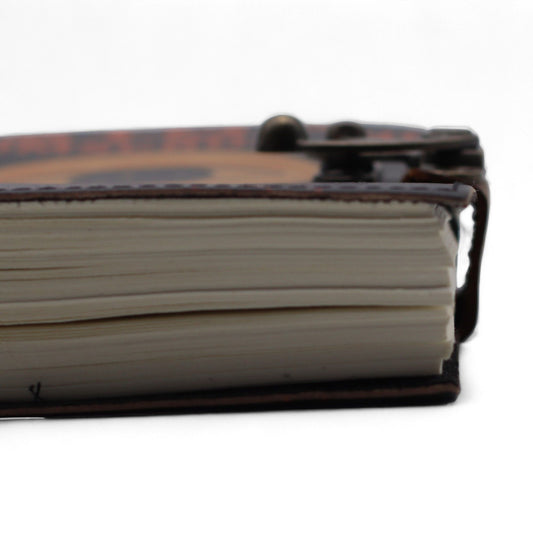 Leather Printed Notebook – Stop Doom Scrolling - 17.8x12.7 cm