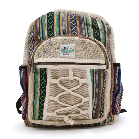 Small Backpack - Rope & Pockets Style