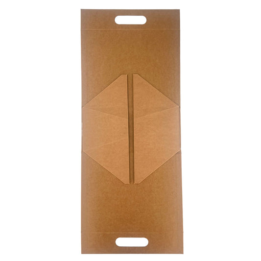 Flat Pack Gift Box - Hand Box  (20x10x20cm) - Brown Craft