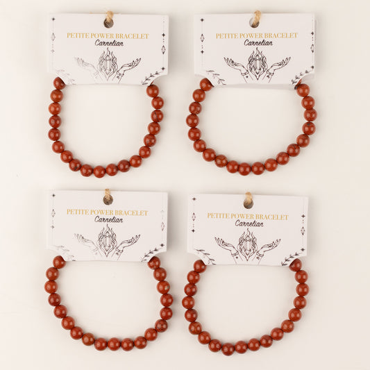 Petite Power Bracelet (17cmx6mm) - Carnelian