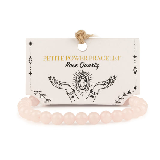 Petite Power Bracelet (17cmx6mm) - Rose Quartz