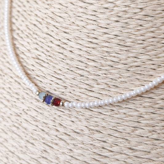 Nepalese Extra Fine Gem Necklace - Pearl & Cut Beads