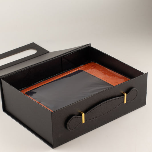 Flat Pack Gift Box - Med Hamper  (24x18.2x8cm) - Black