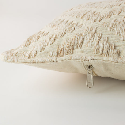 Classic Cushion Cover - Neutral Geo Creme - 30x50cm - Lumber Style