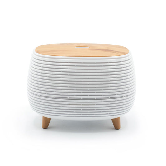 Futuristic Ribbed Aroma Diffuser with Colour-Changing Light