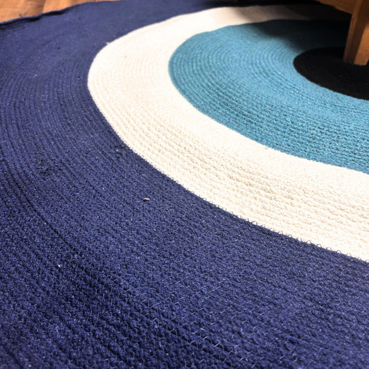 Cotton Rope Evil Eye Rug