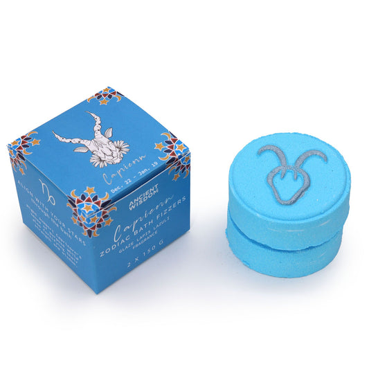 Set of Zodiac Bath Fizzers with Horoscope - Capricorn