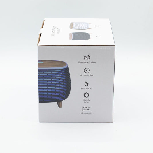 Futuristic Ribbed Aroma Diffuser with Colour-Changing Light