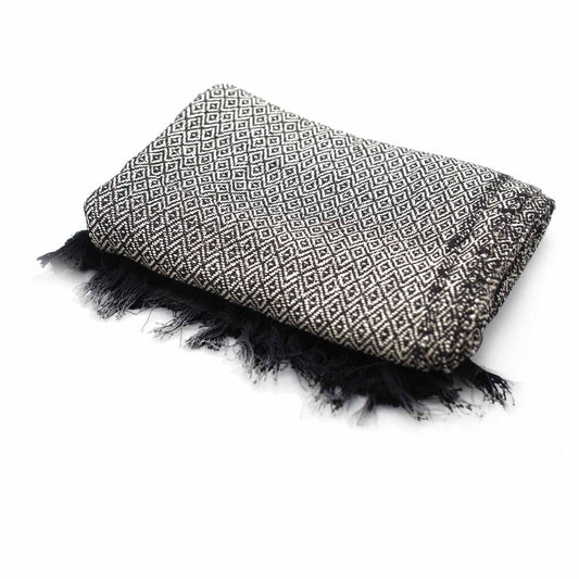 Boho Comfort Throws - Charcoal