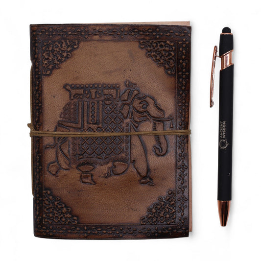 Assorted Esoteric Leather Notebooks - 15x11.5 cm