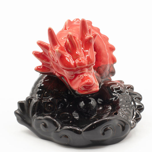 Backflow Incense Burner - Small Red Dragon